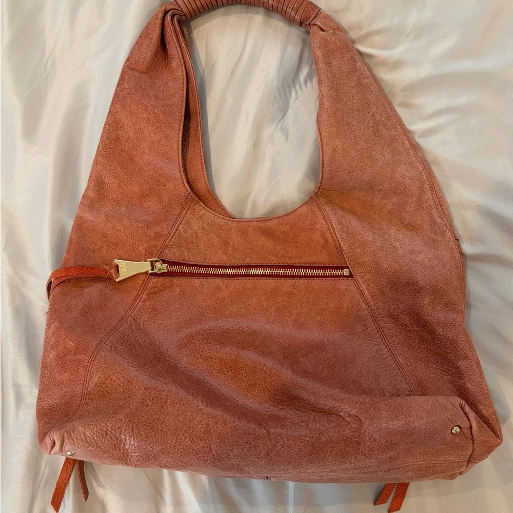 Aimee Kestenberg Distressed Rust Leather Hobo